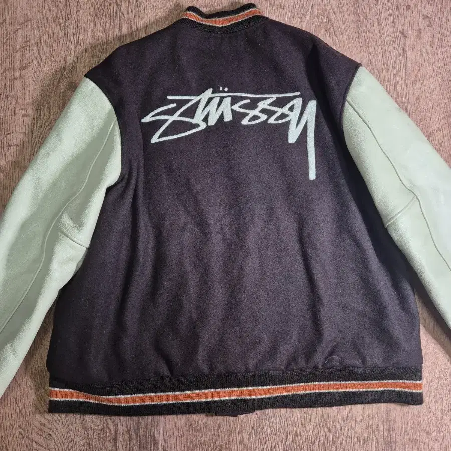 stussy 스투시 2003년 한정판 바시티 자켓