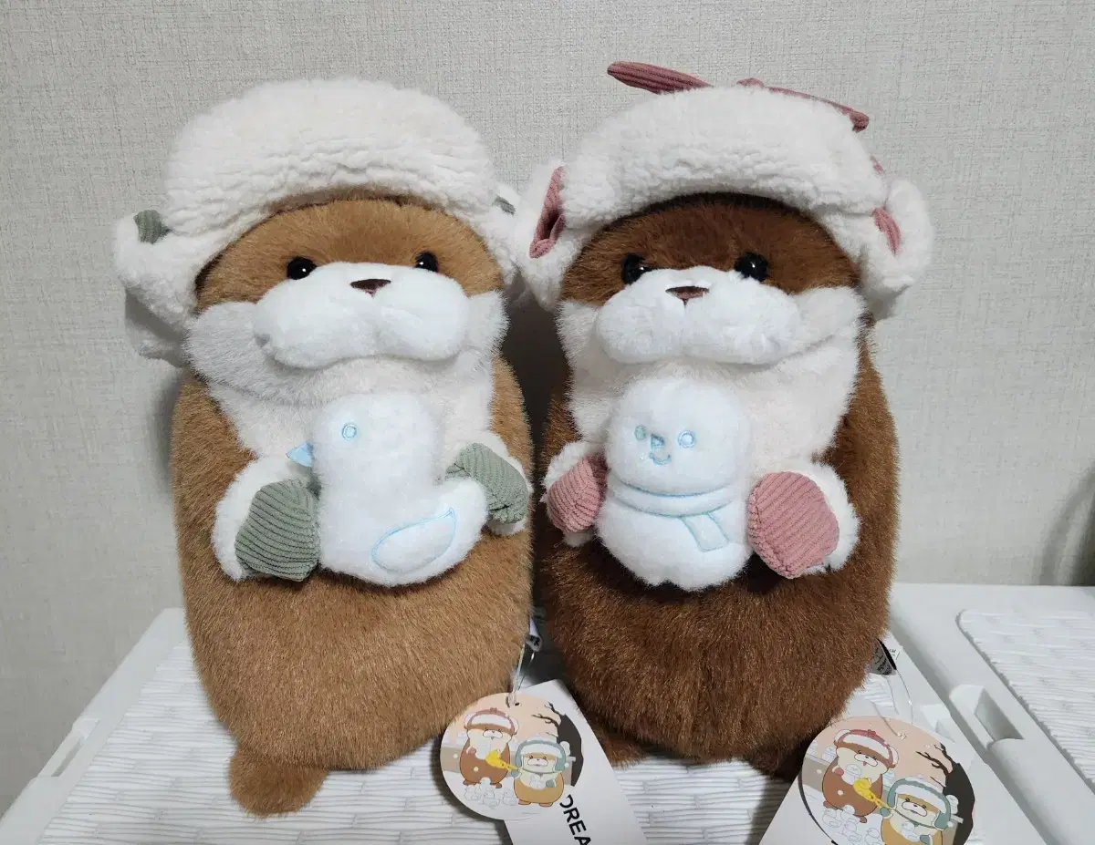 Woosoo Woosoochan Otter doll set