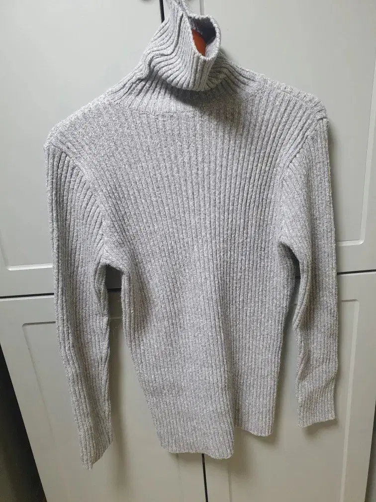 Men's Neck Pola Knit Gray (Total 72cm Shoulder 45cm Arm 63cm)