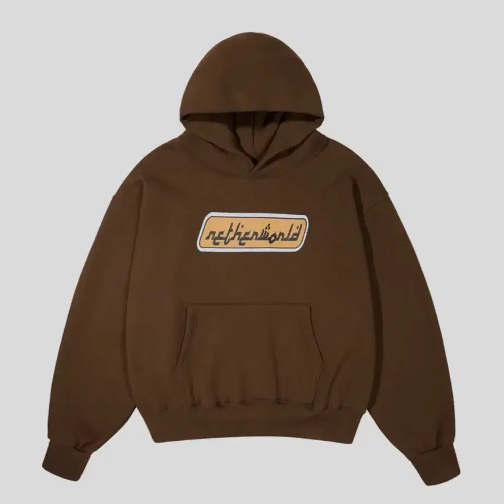 구매글) 네더월드 후드티 ARABIC LOGO HOODIE BROWN