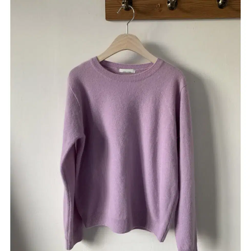 ete 에테블루 lavender racoon knit