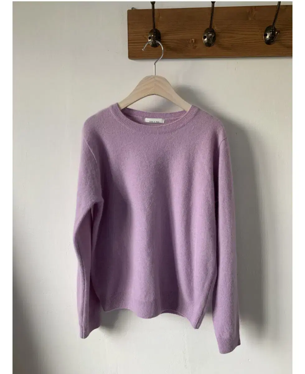 ete 에테블루 lavender racoon knit