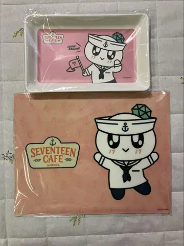 [미사용 새상품] SEVENTEEN CAFE 봉봉이 런치 매트 트레이