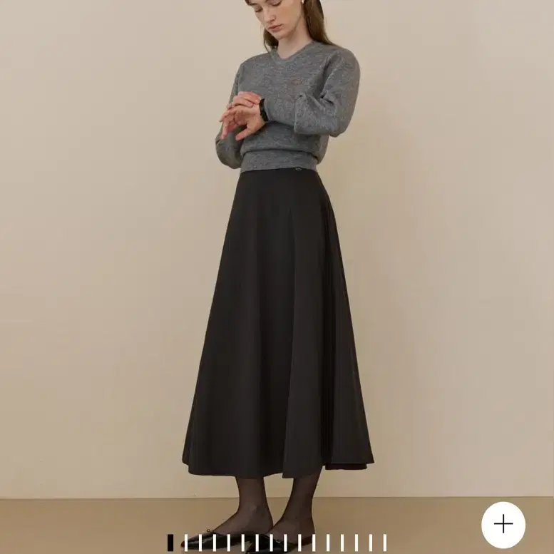 새상품) 어다울 Simple wide flare long skirt