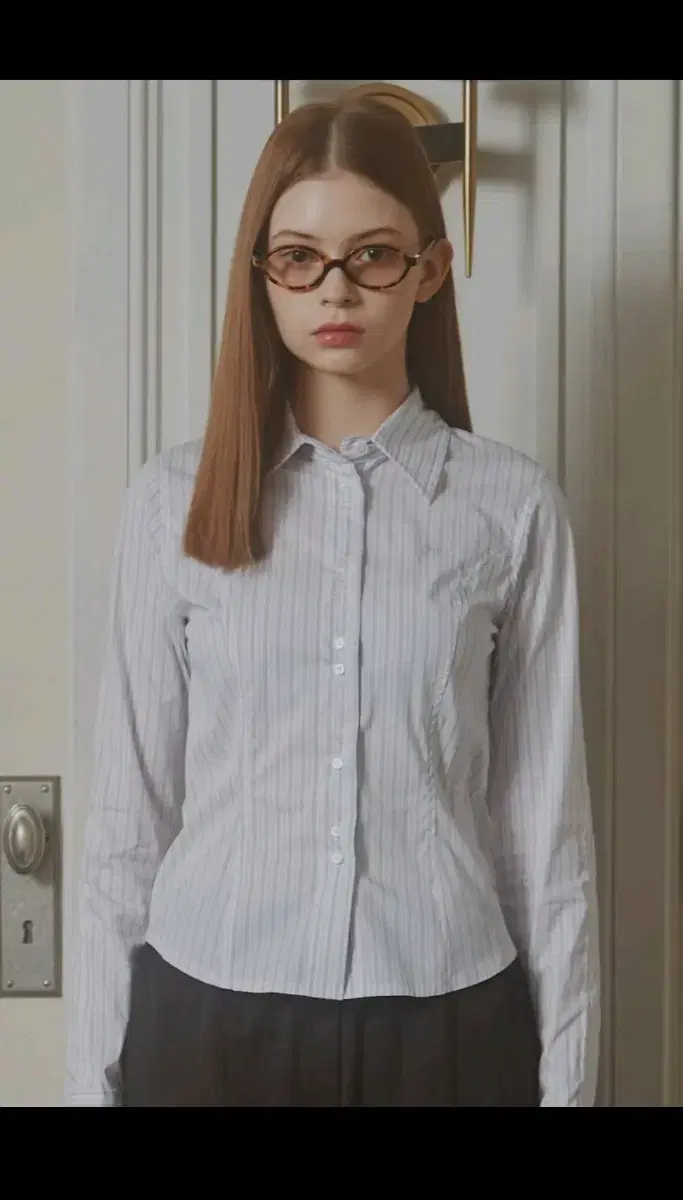 포더웨더 긱 라인 셔츠 geek line shirt 화이트 white판매