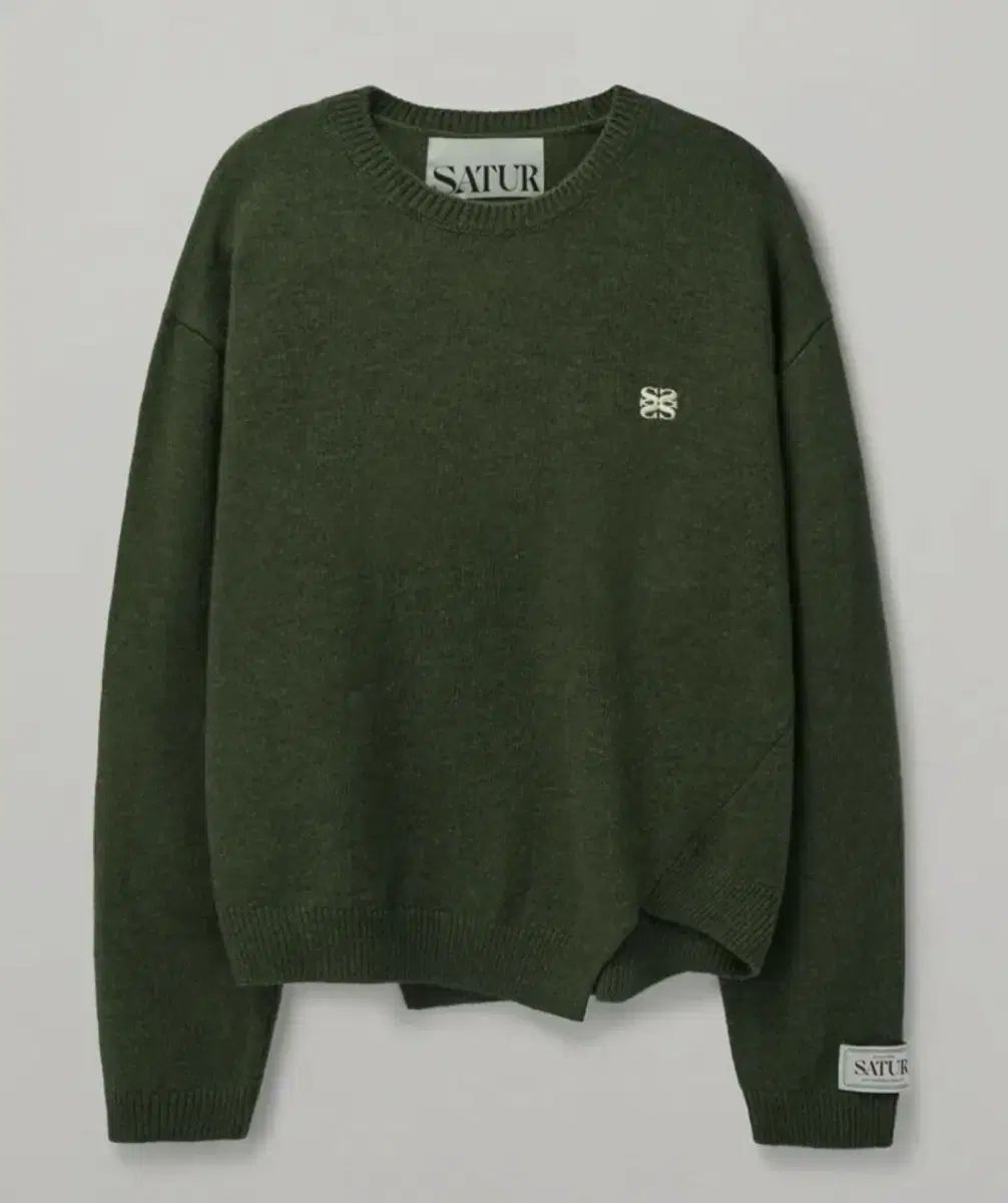 [NEW] Setter Dublin Unbalance Cashmere Blend Knit Olive Khaki