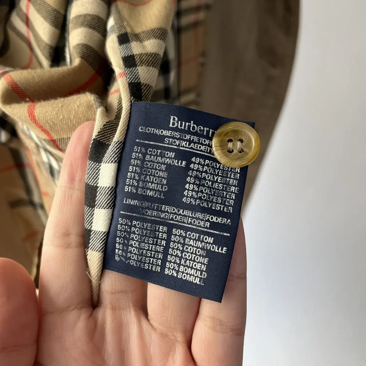 BURBERRYS 90's trench coat 잉글랜드제 (클리닝완료)