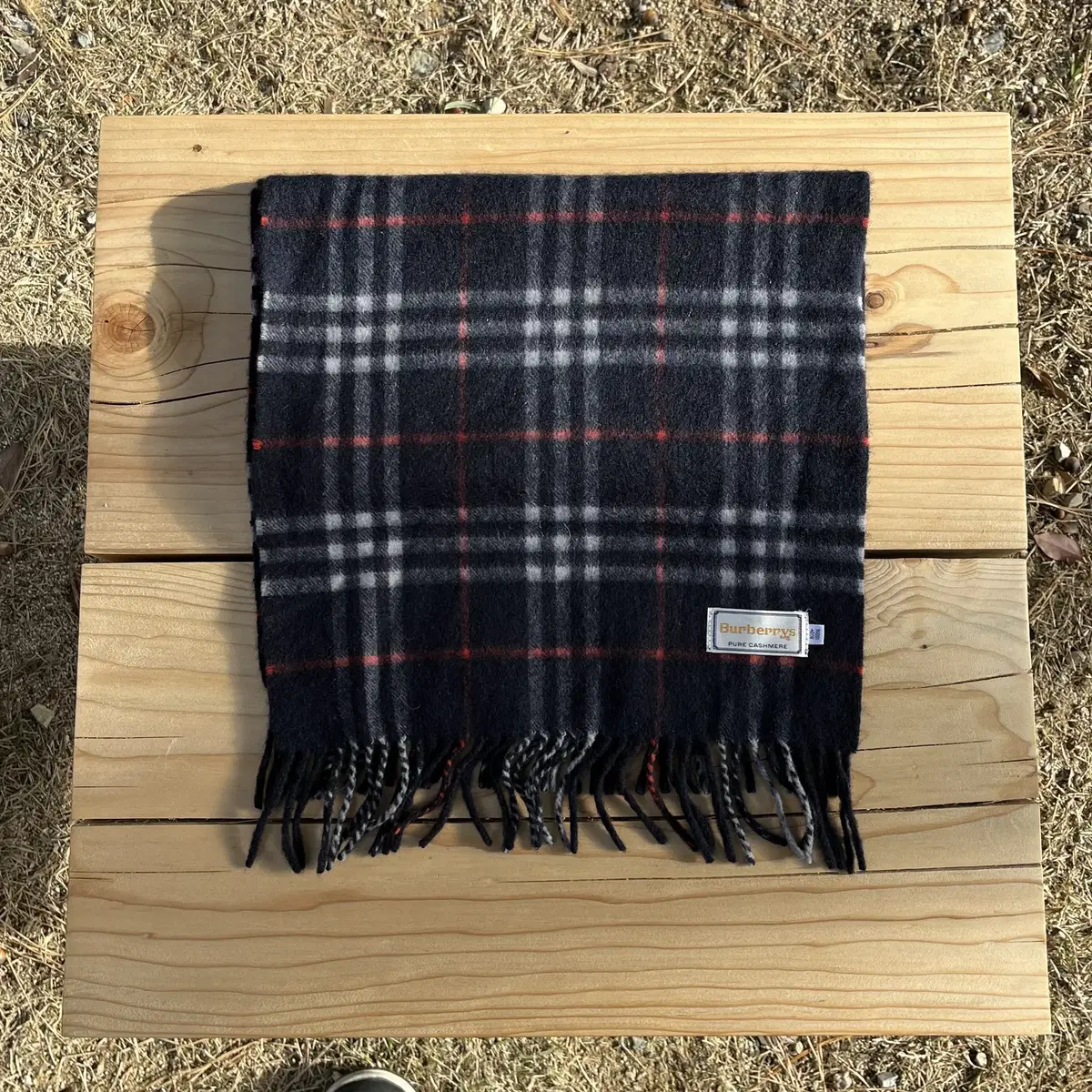 BURBERRYS cashmere 100% check Muffler