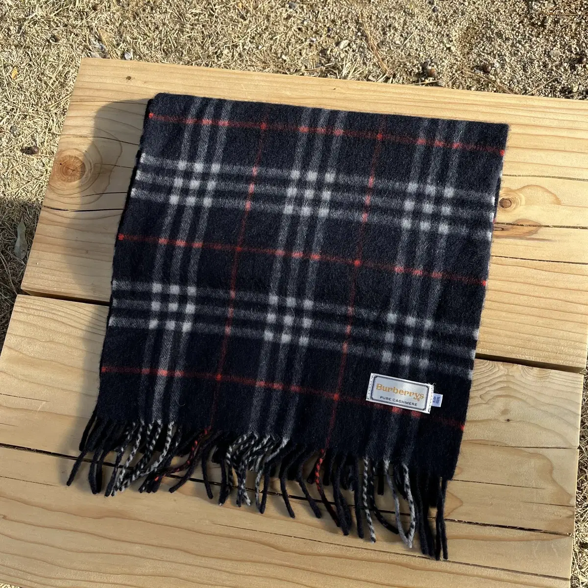 BURBERRYS cashmere 100% check Muffler