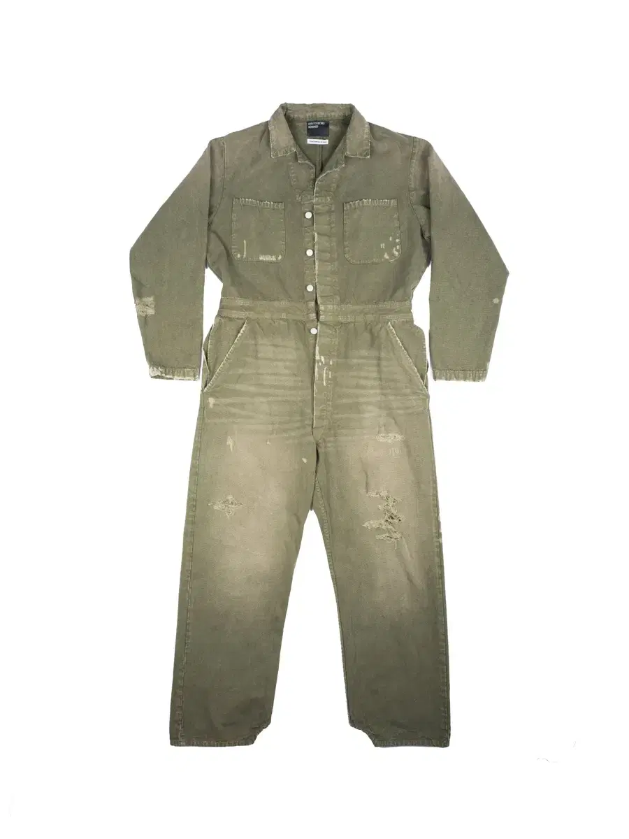 (XL) ERD Canvas jumpsuit olive