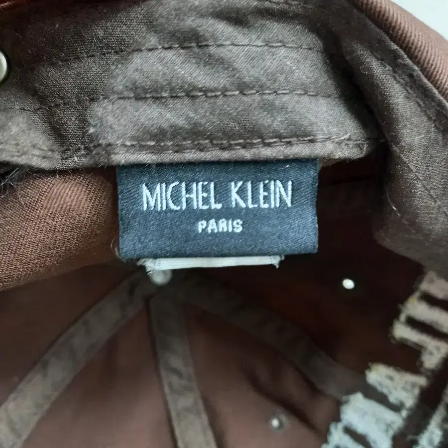 MICHEL KLEIN 여성용 볼캡 브라운 H-16