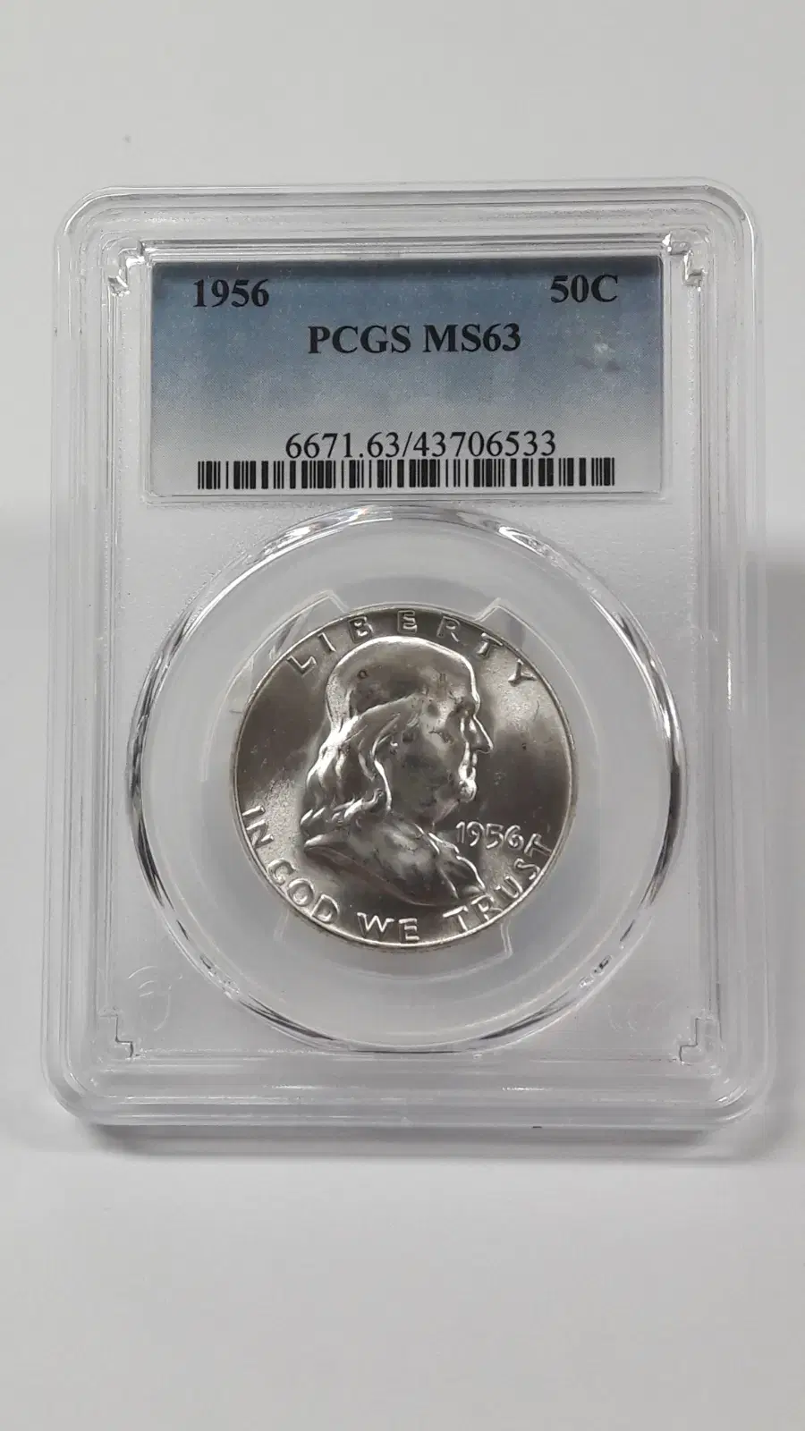 1956년 미국 프랭클린 하프달러 PCGS MS63 미사용 은화