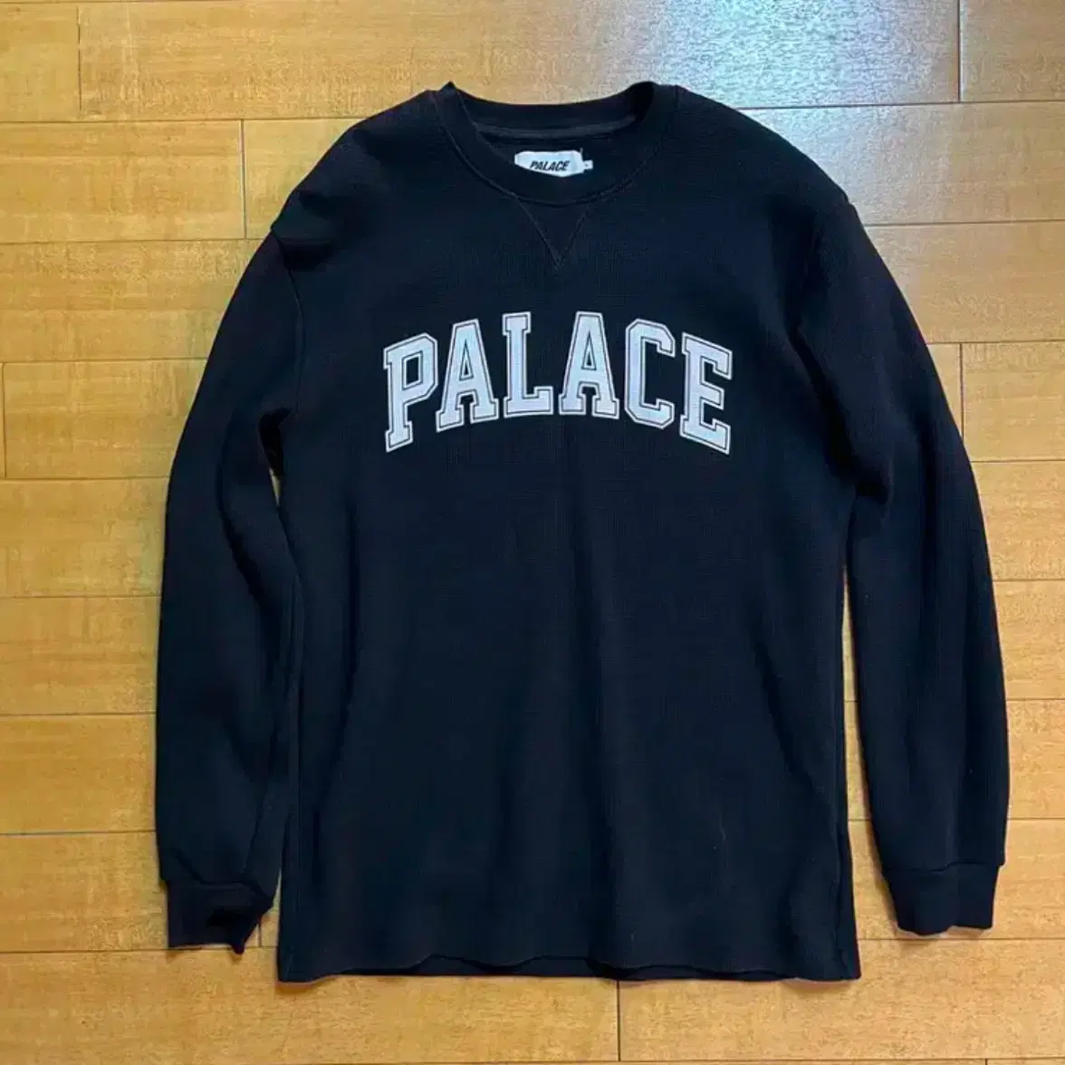 팔라스 palace 와플 롱슬리브 블랙 L - 24SS