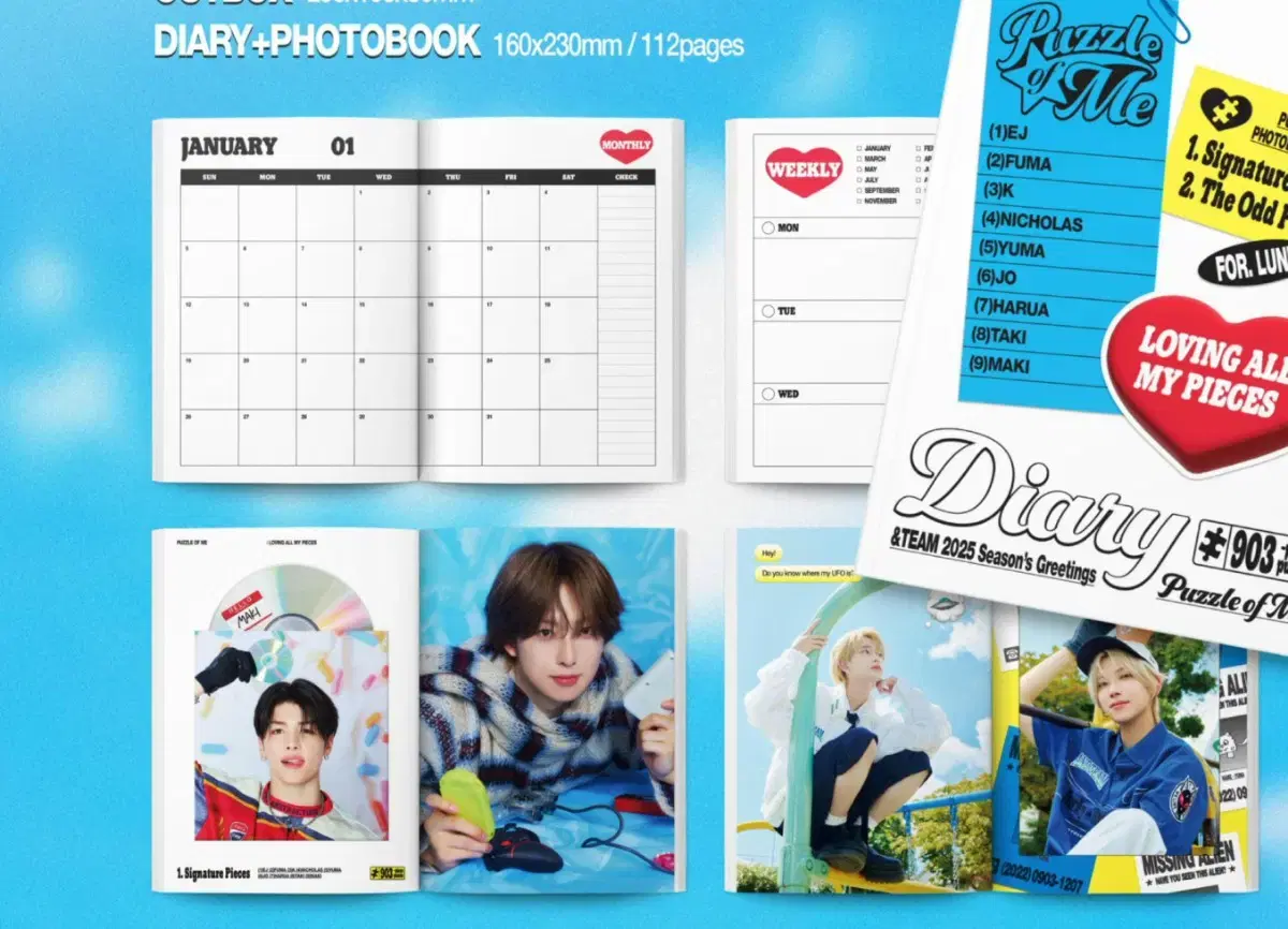 &team season's greetings wts only diary seasons greetings buncheol