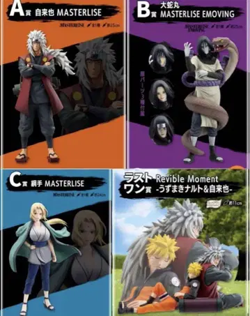 제일복권 NARUTO 나루토 질풍전 전설의 삼인방 피규어 풀콤프