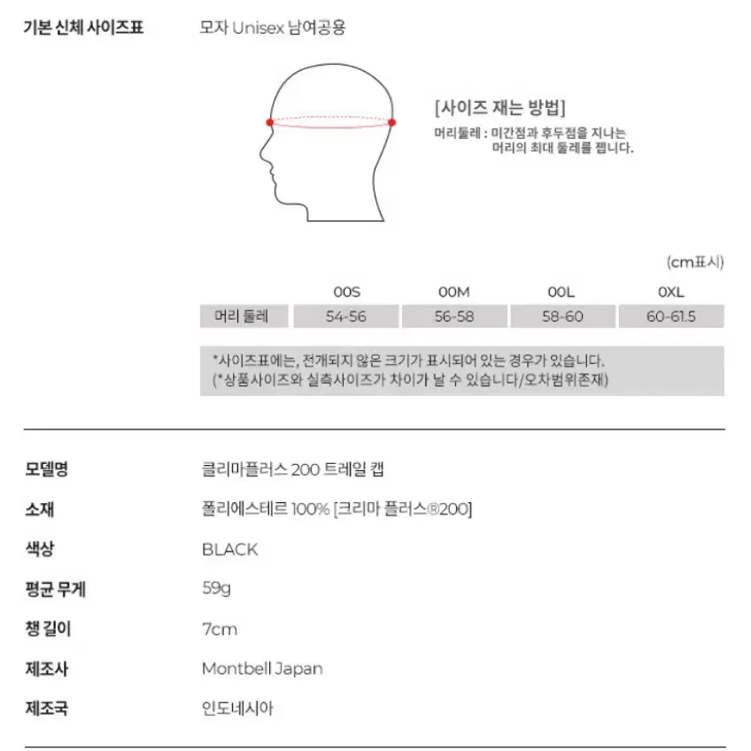 (새상품) 몽벨 클리마플리스 트레일 캡 모자 판매