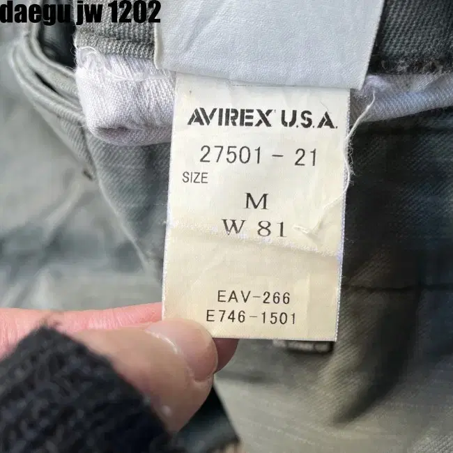 M W81 AVIREX PANTS 아비렉스 바지