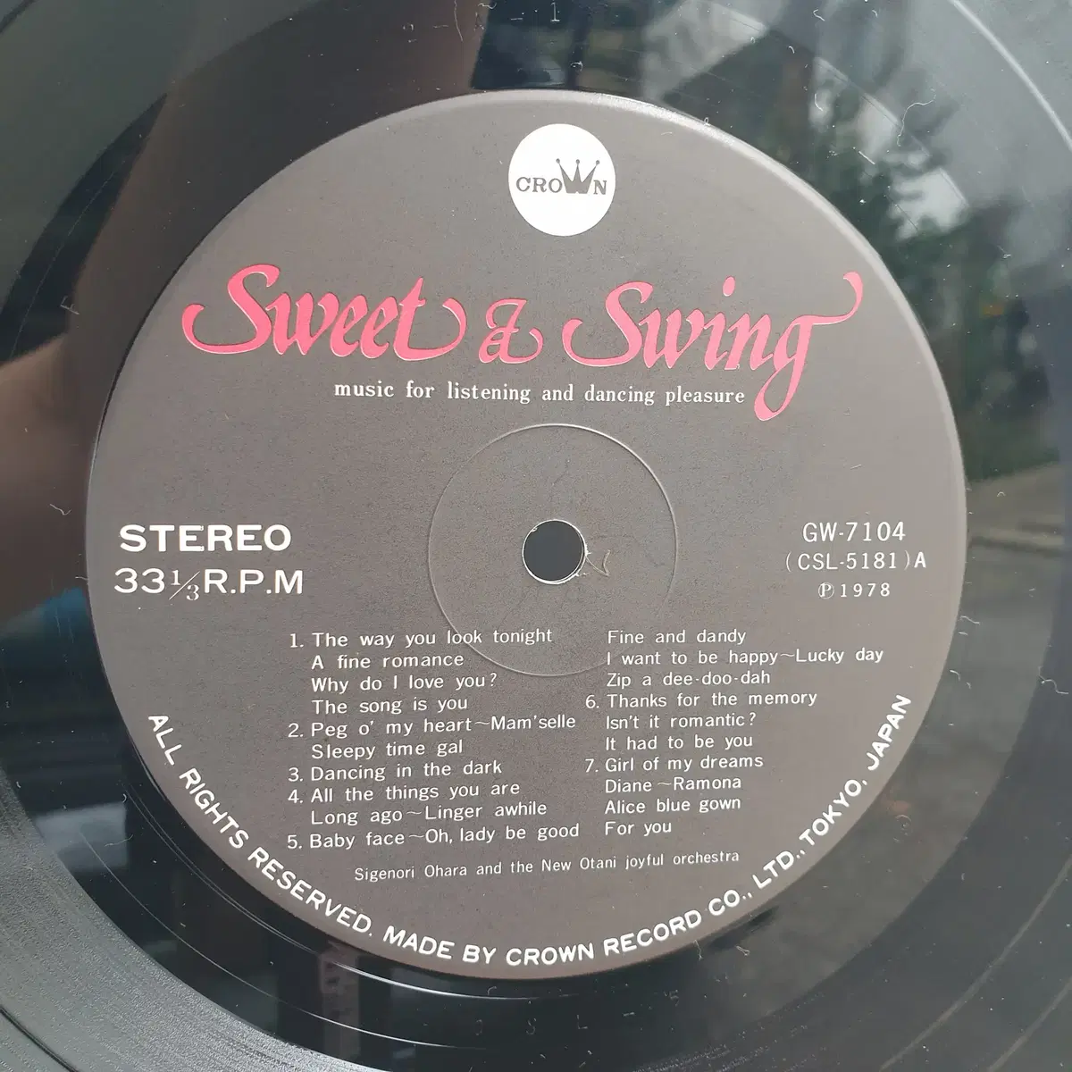 [중고LP] Sweet&Swing