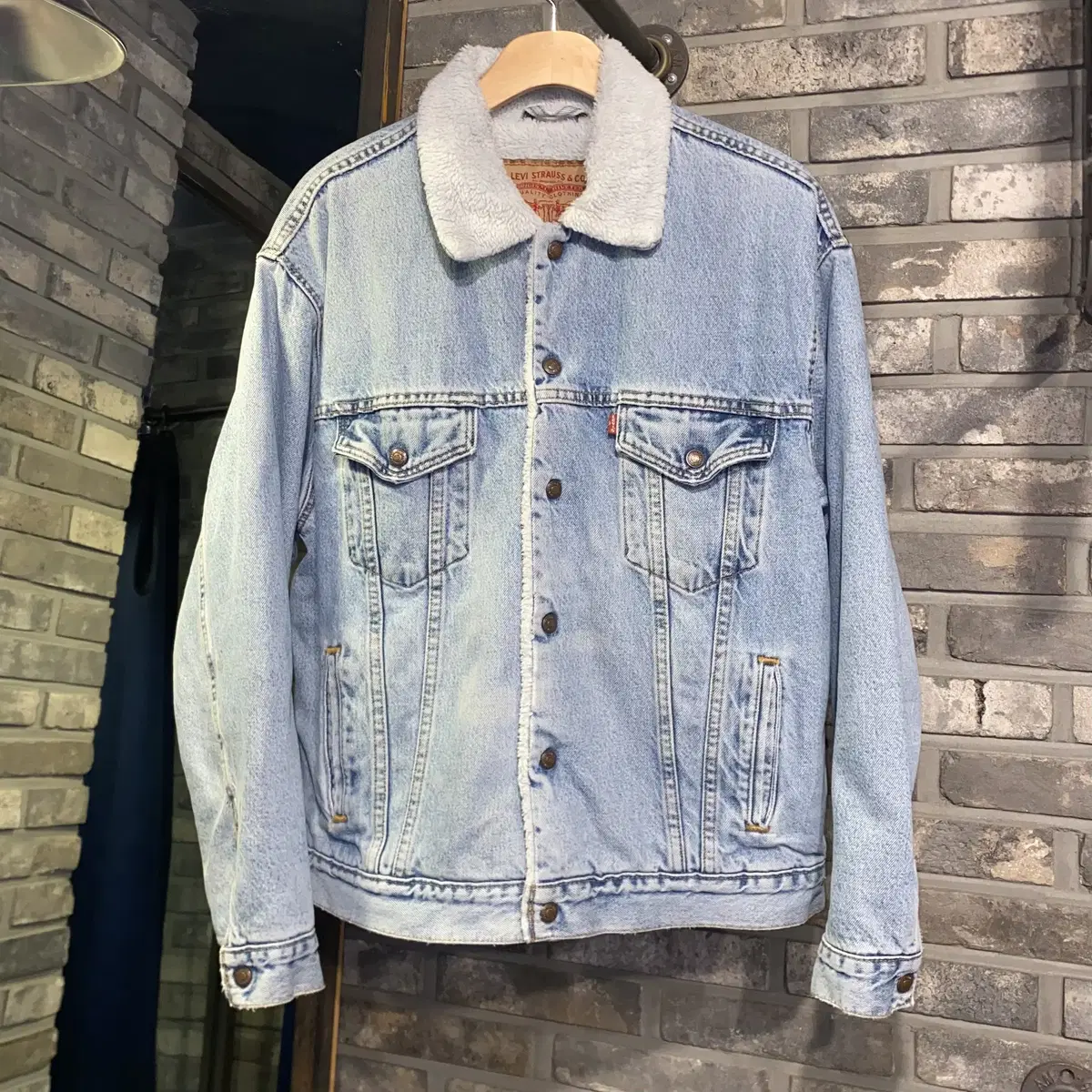 Levi's 리바이스 쉐르파 데님 양털 자켓