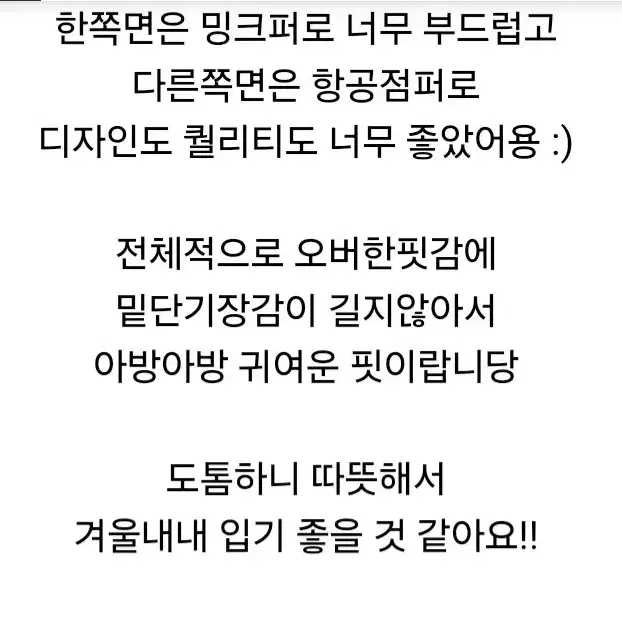 [항공점퍼] 에이블리 양면 항공점퍼