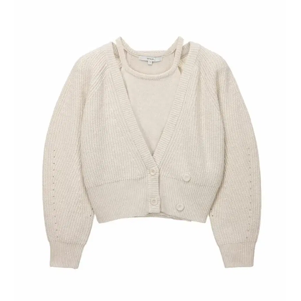 [온앤온]Halterneck Wrap Cardigan SET