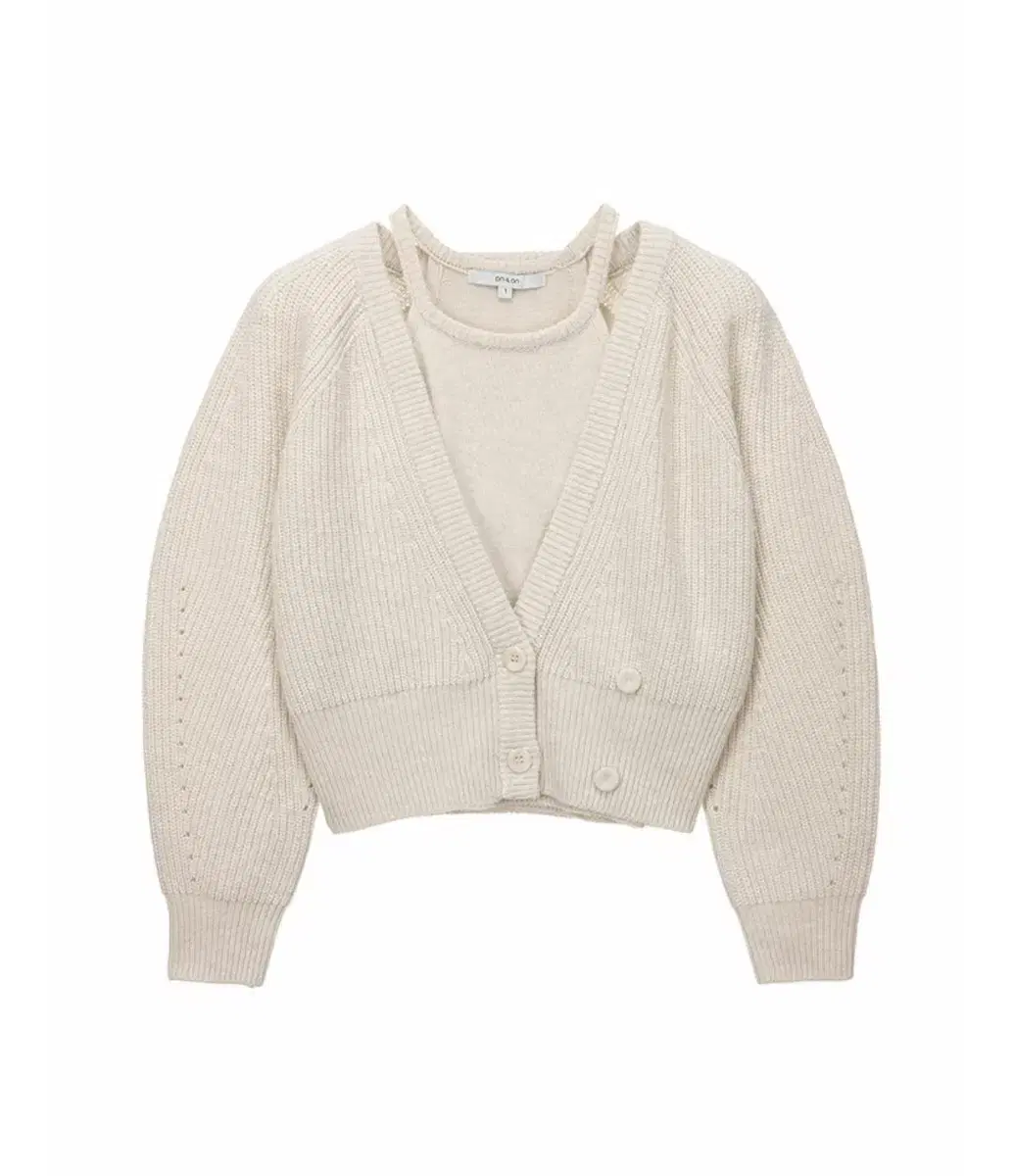 [온앤온]Halterneck Wrap Cardigan SET