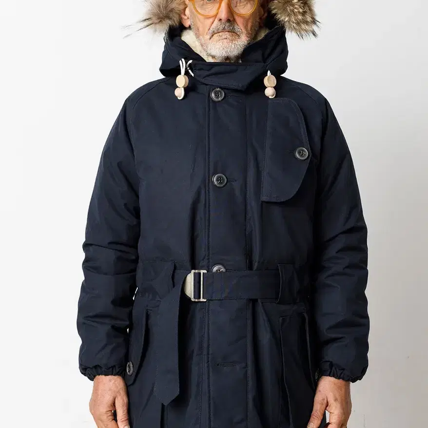 NIGEL CABOURN ANTARCTIC PARKA NAVY