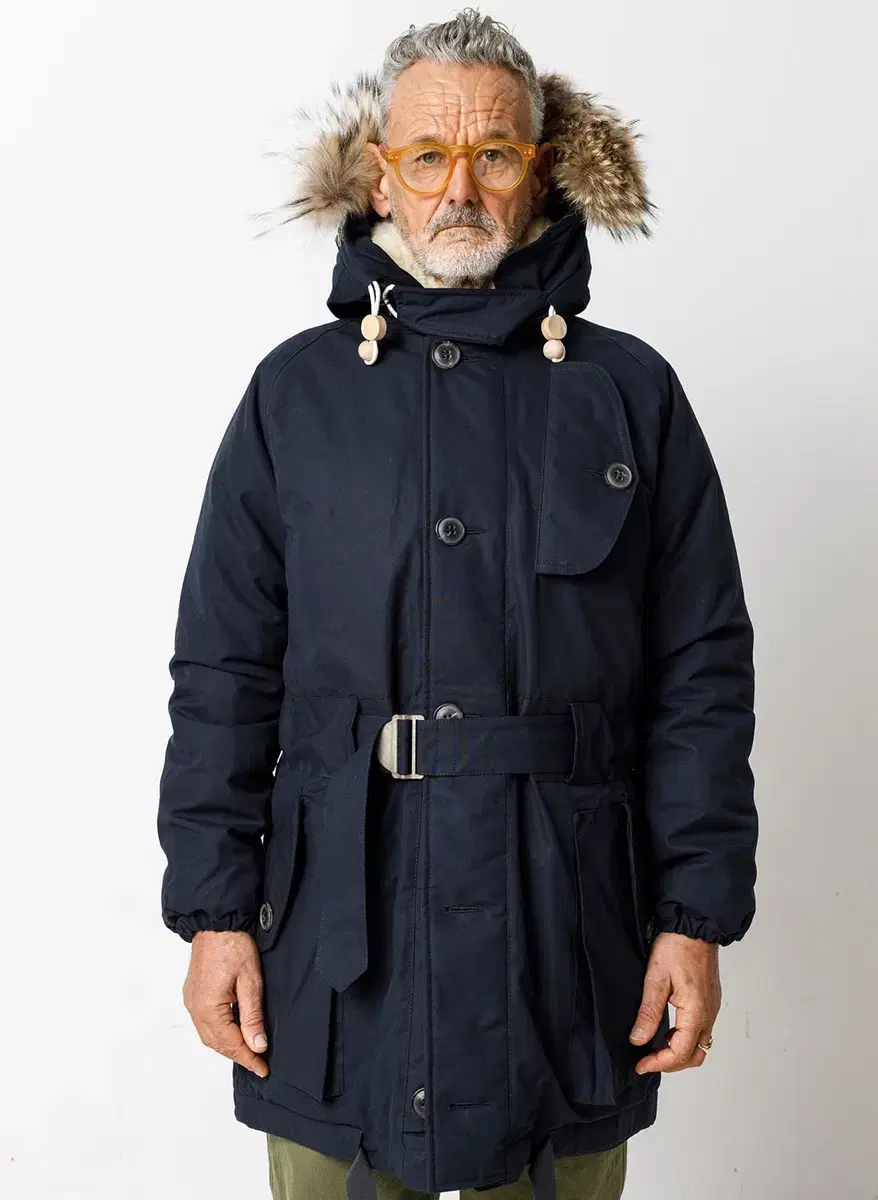 NIGEL CABOURN ANTARCTIC PARKA NAVY