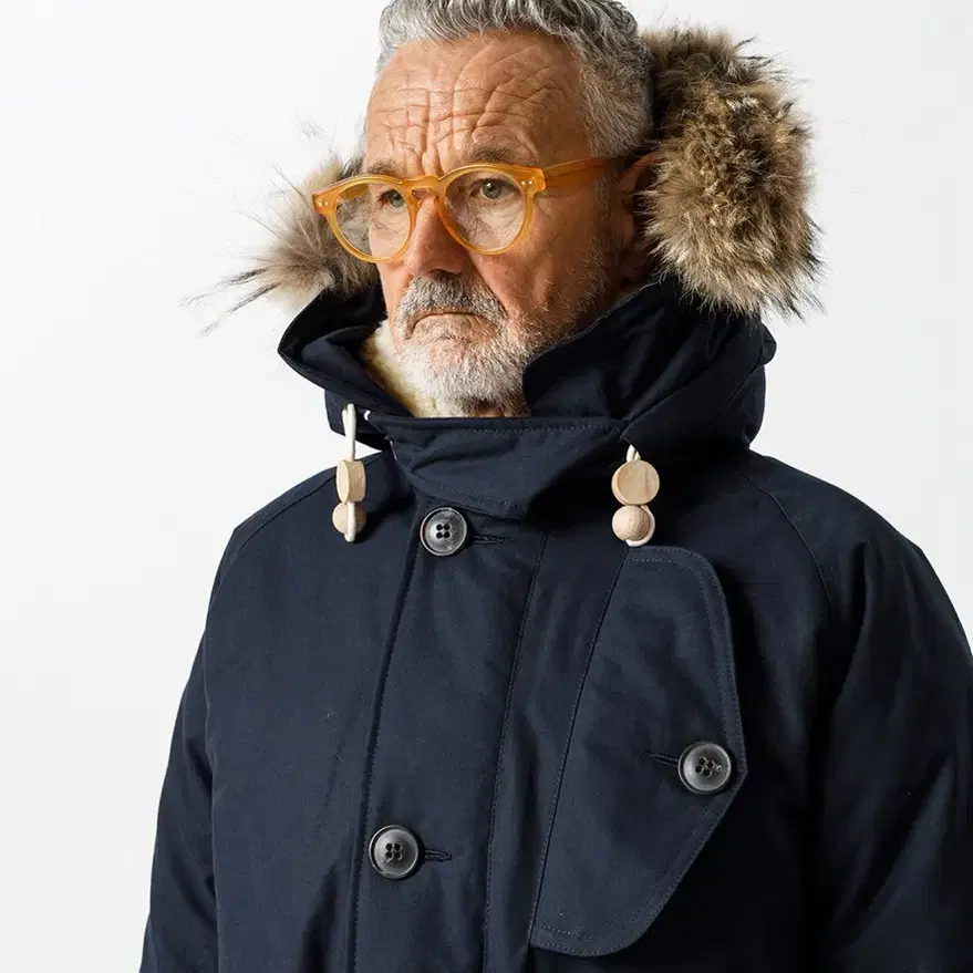 NIGEL CABOURN ANTARCTIC PARKA NAVY