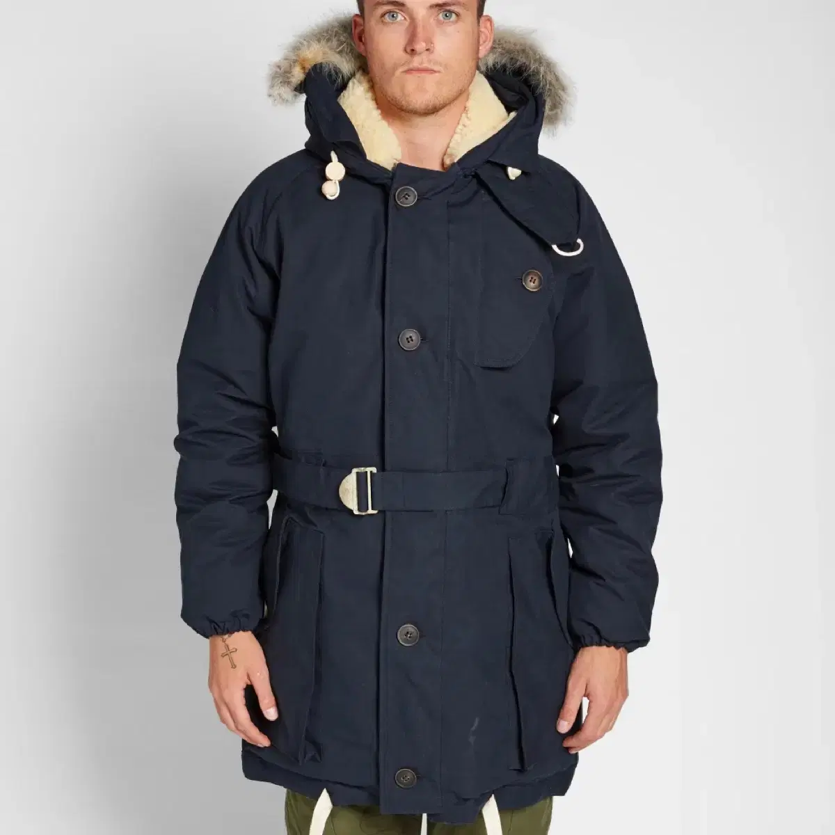 NIGEL CABOURN ANTARCTIC PARKA NAVY