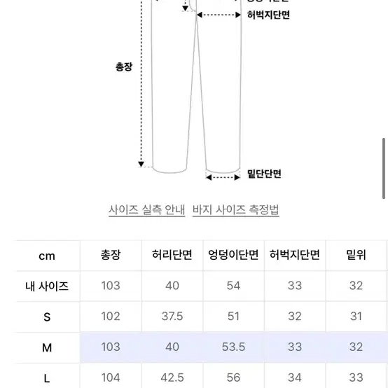 컬럼비아 유니버시티 바지 M