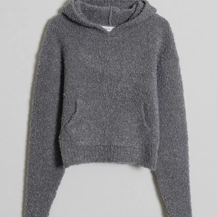 [noregret] Boucle Over-Fit Hoodie Knit