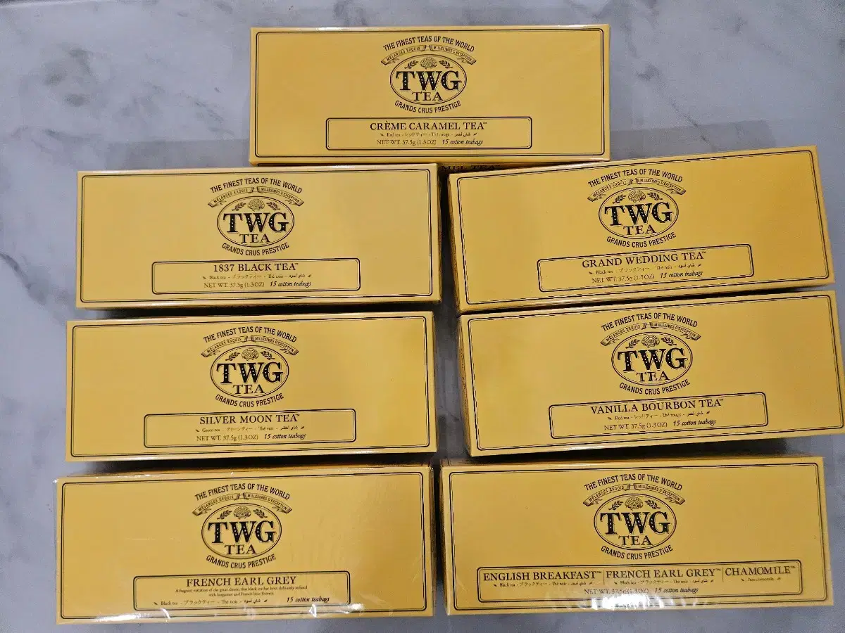 twg 모듬  크림카라멜, 프렌츠 얼그레이,1837