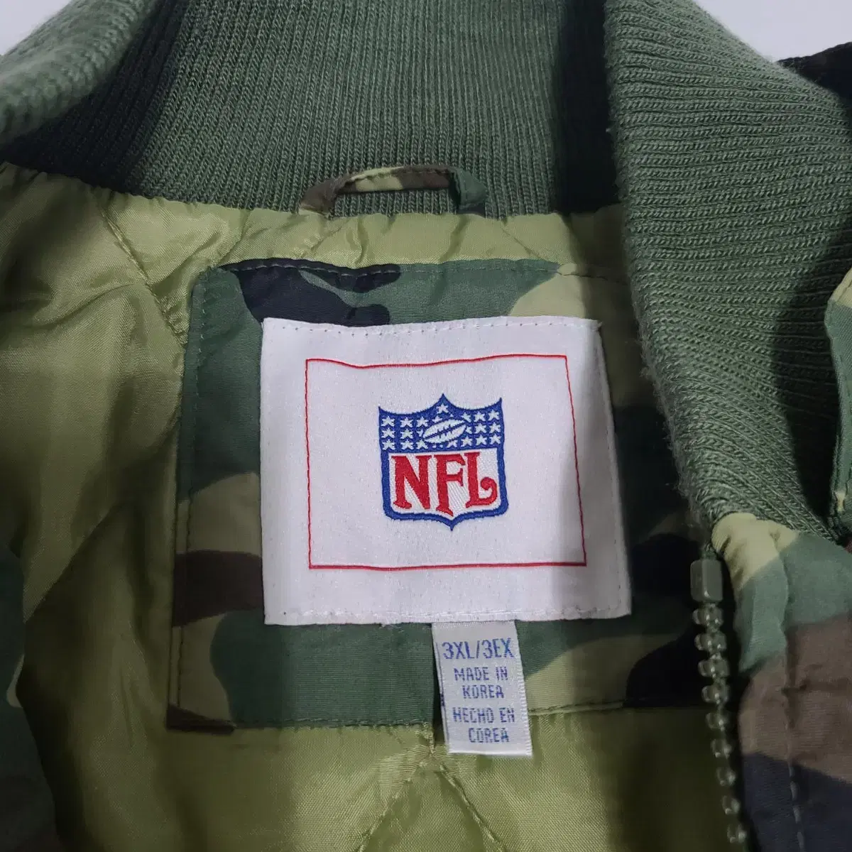 NFL 오클랜드 레이더스 카모플라쥬 봄버 자켓[3XL]