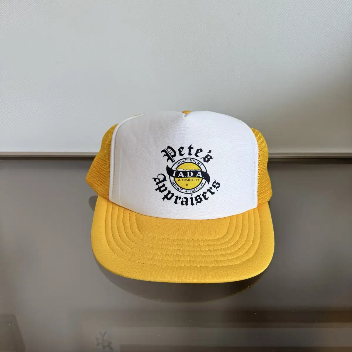 I.A.D.A AUTOMOTIVE yellow messh cap