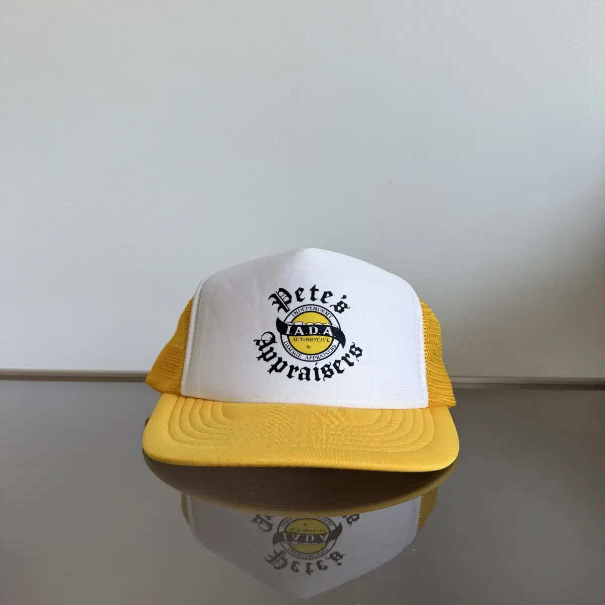 I.A.D.A AUTOMOTIVE yellow messh cap