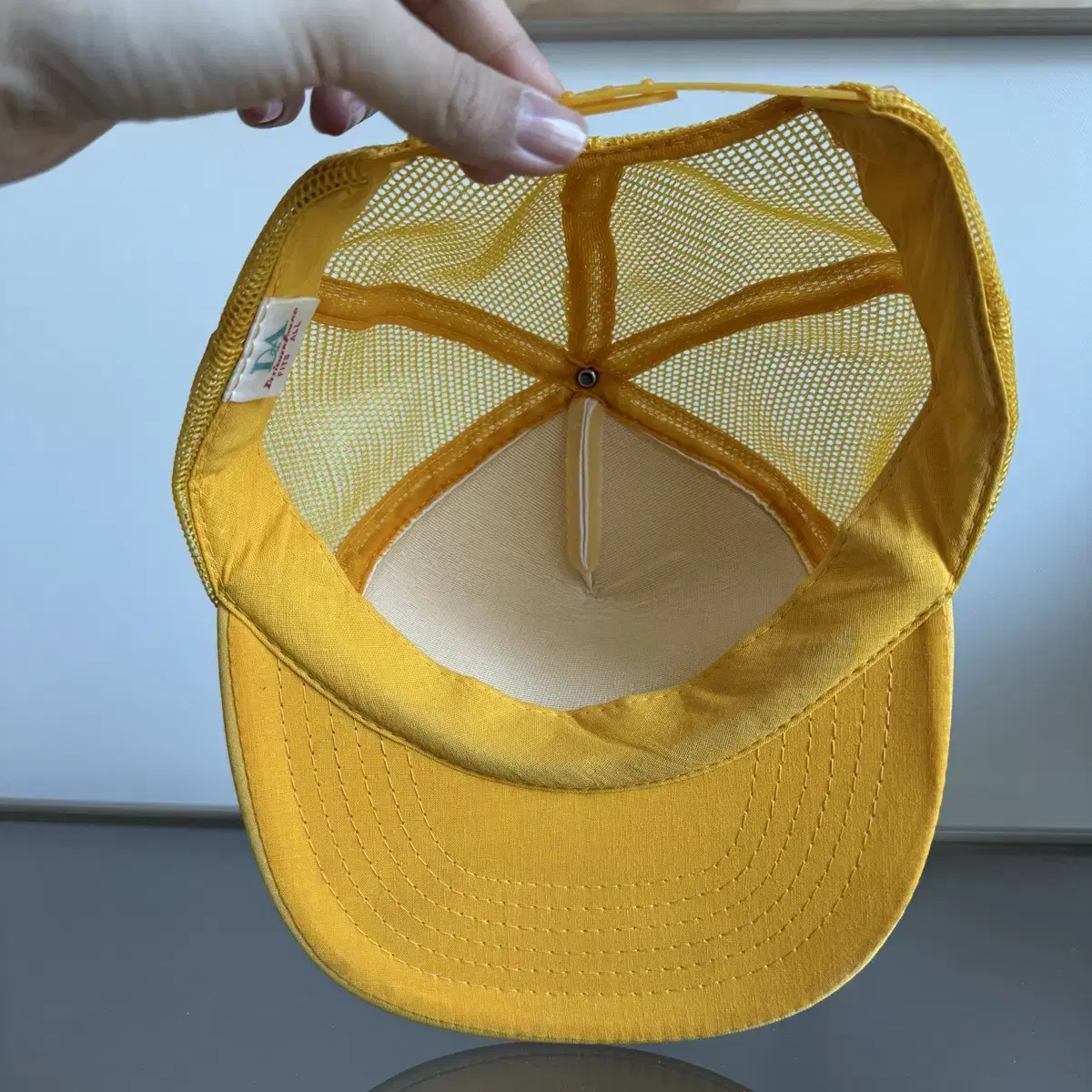 I.A.D.A AUTOMOTIVE yellow messh cap