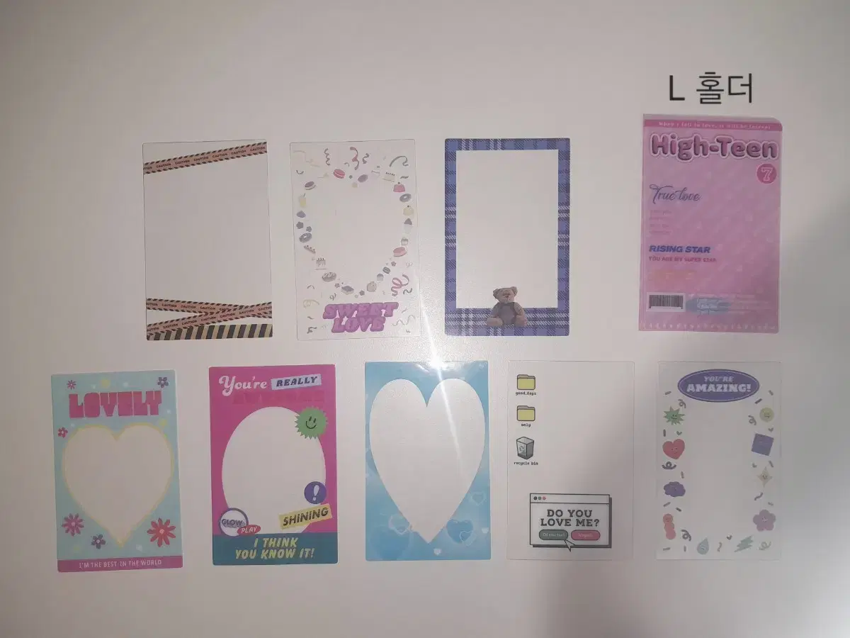 Lowest price/Quick sale/Flood) Daiso photocard Holder, L-holder set