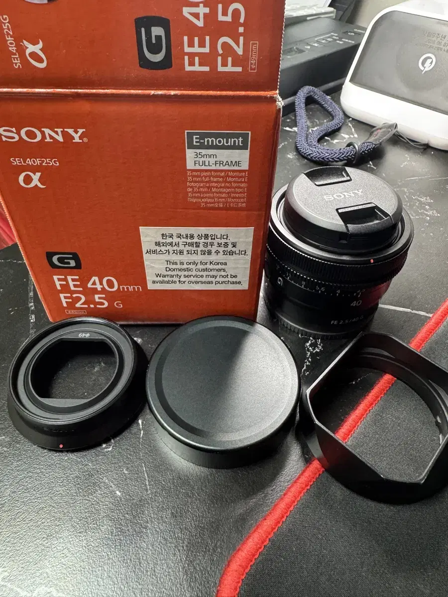 소니 FE40mm F2.5 G렌즈 팝니다.(40g렌즈)