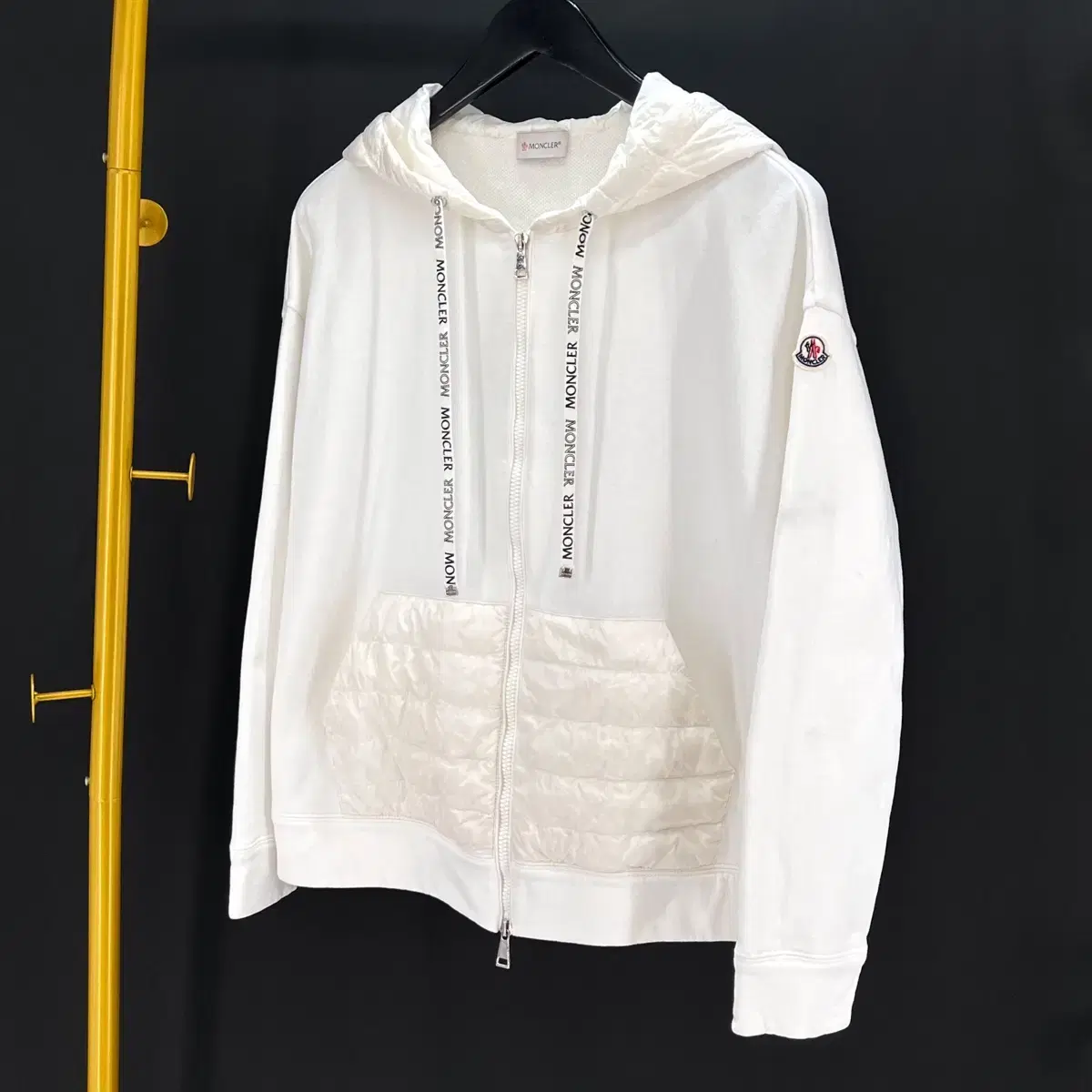 [Genuine] Moncler Women's Padded Hoodie Zipped Up Size L