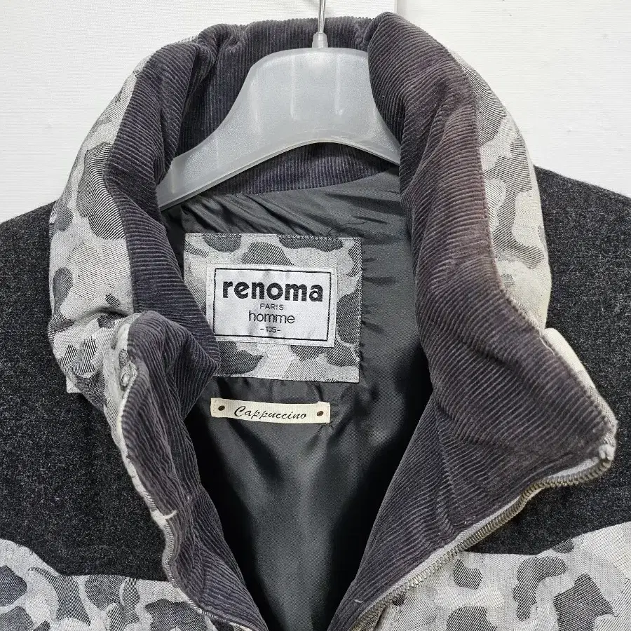 renoma  PARIS  homme 그레이밀리터리 카모다운패딩 105