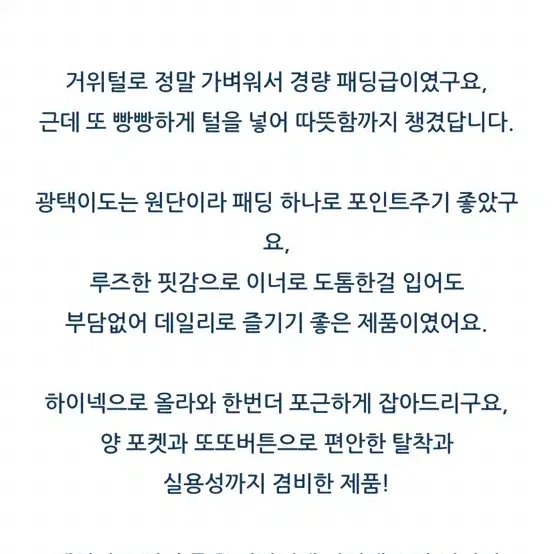 파미 구스유광패딩