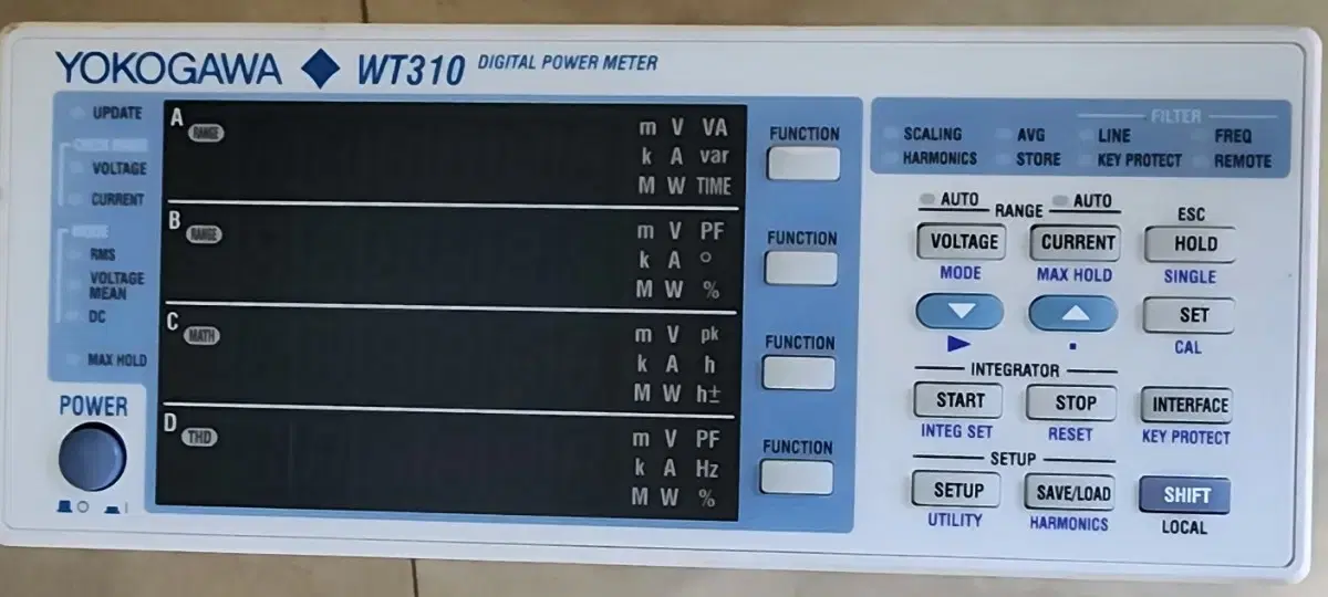 WT310 요코가와 파워미터를 디지털전력분석계 일본제품