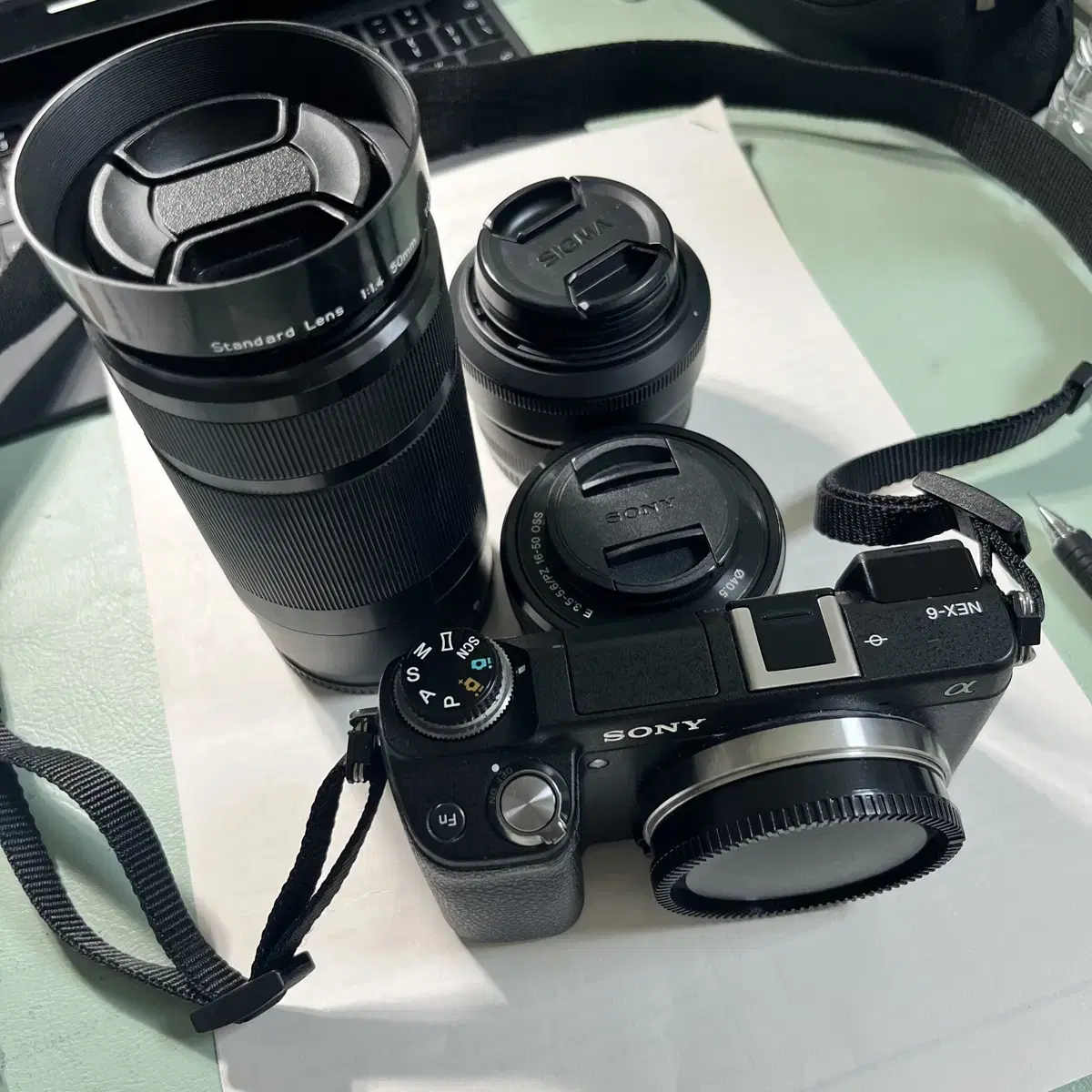 소니 nex-6 미러리스 카메라 + (19mm단렌즈, 16-50, 55-