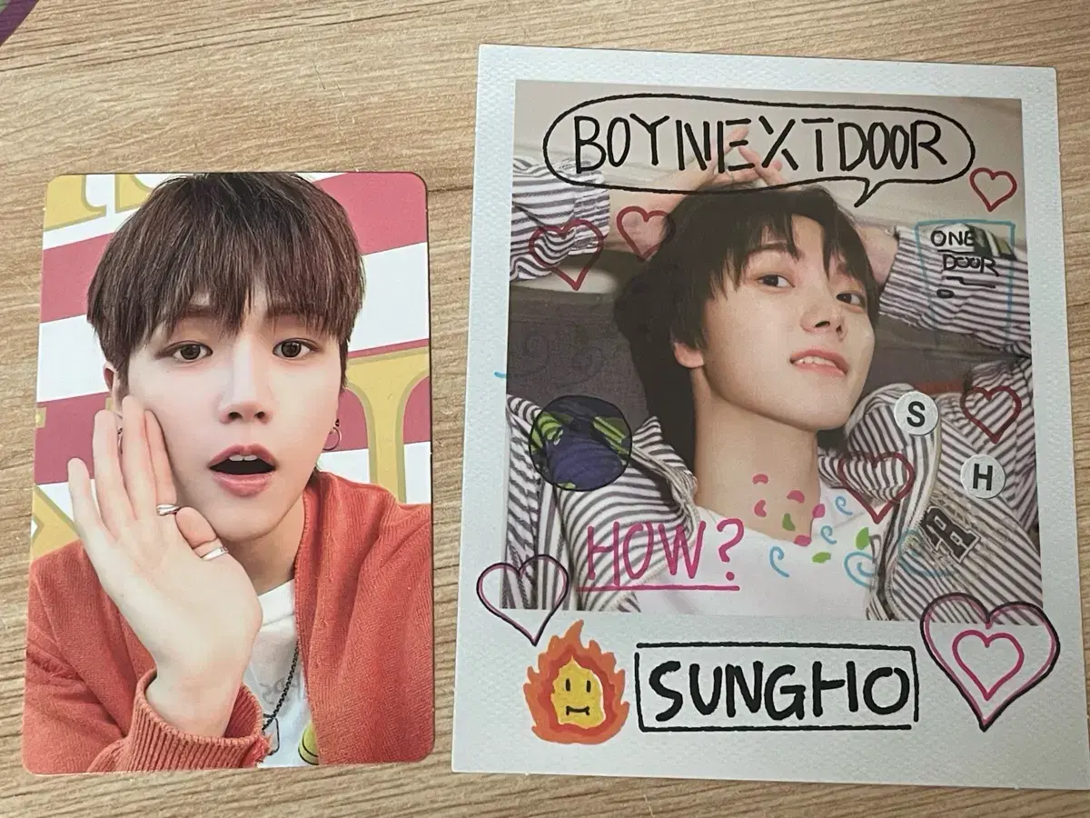 boynextdoor riwoo sungho photocard pola