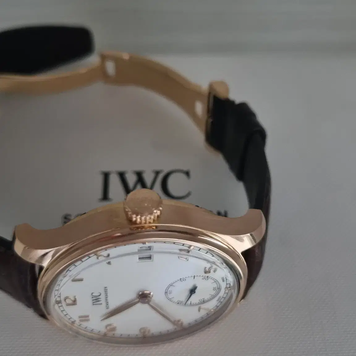 iwc 43mm 포르투기저 수동 8데이즈 days 금통 풀박스 팝니다.