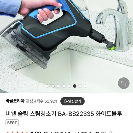 비쎌 스팀청소기 살균