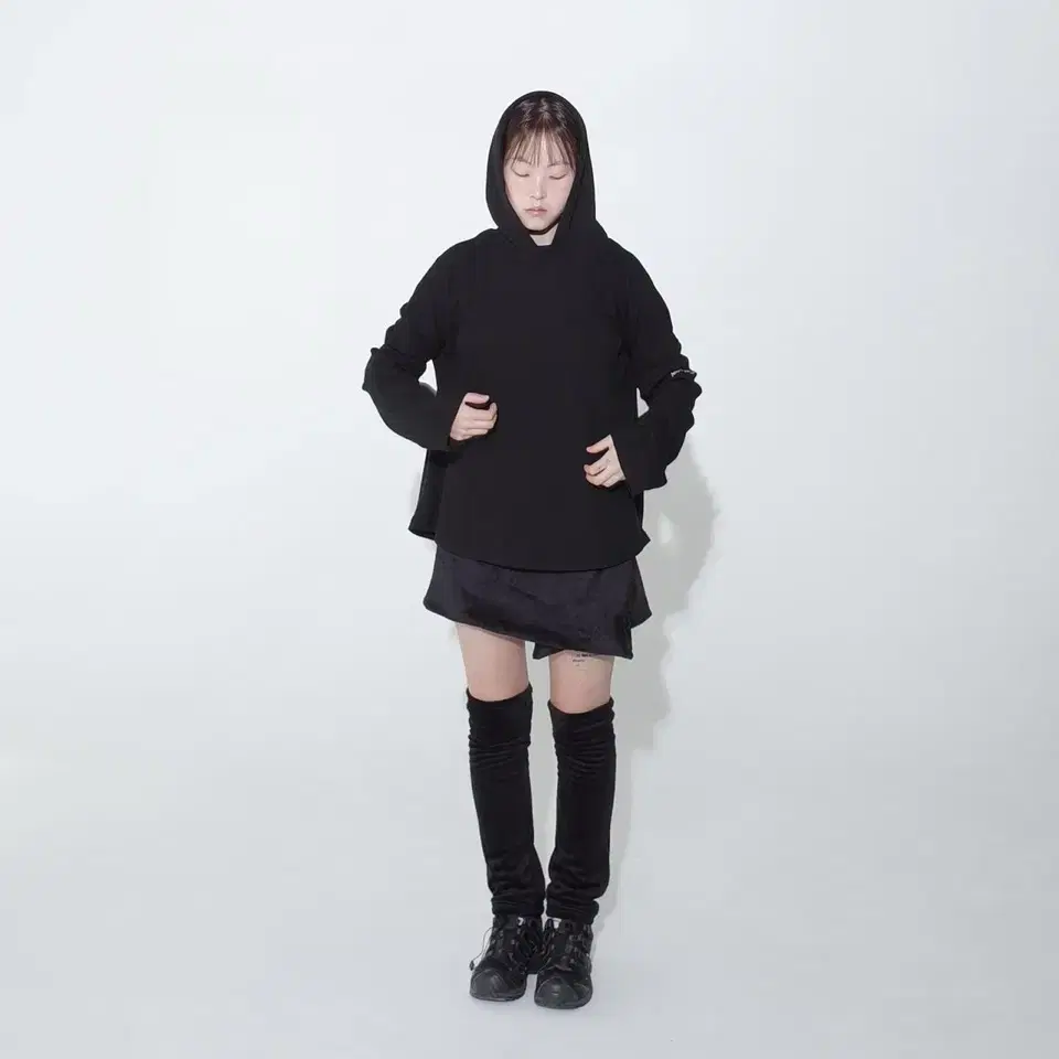 지초이 컴포트 23-006 FLEECE WRAP SKIRT WITH LE