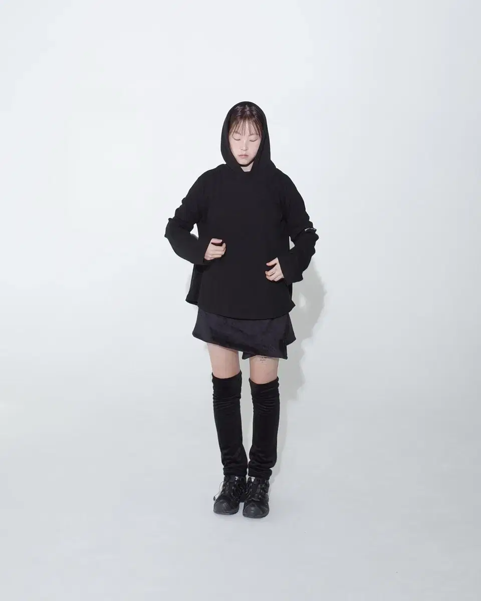 지초이 컴포트 23-006 FLEECE WRAP SKIRT WITH LE