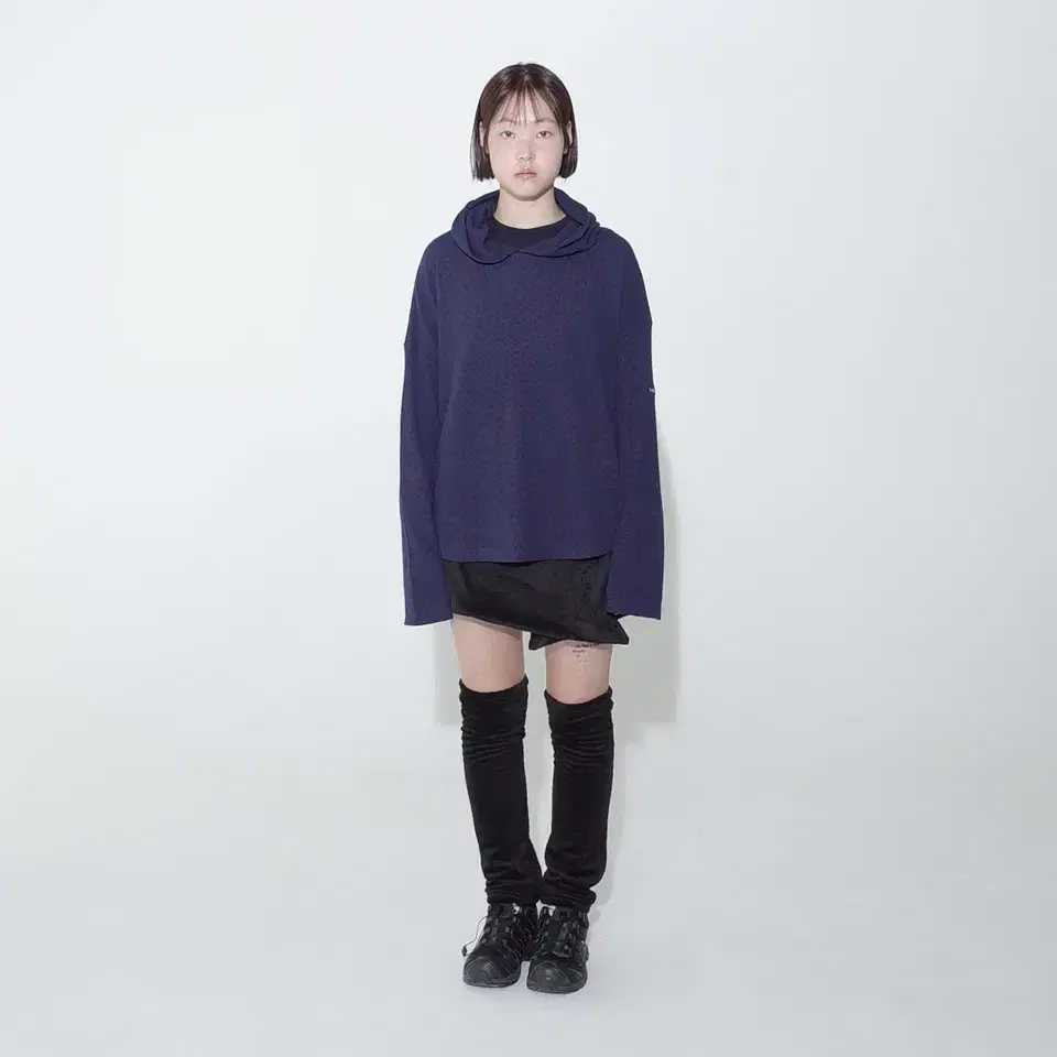 지초이 컴포트 23-006 FLEECE WRAP SKIRT WITH LE